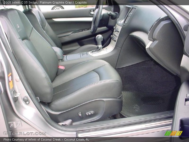 Platinum Graphite Gray / Graphite 2008 Infiniti G 35 Sedan