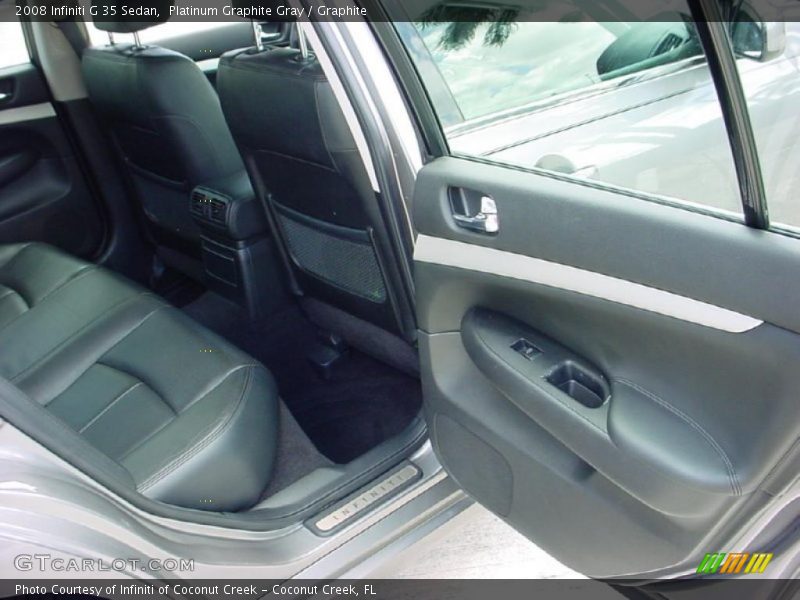 Platinum Graphite Gray / Graphite 2008 Infiniti G 35 Sedan