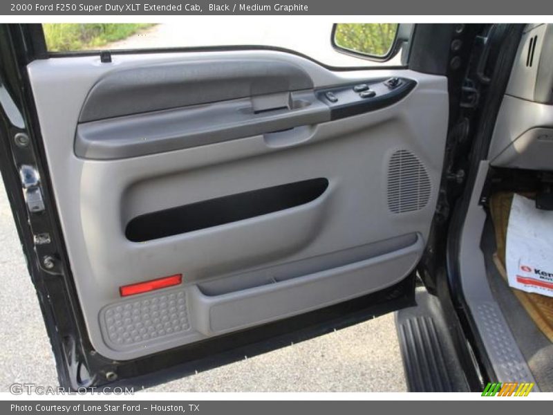 Black / Medium Graphite 2000 Ford F250 Super Duty XLT Extended Cab