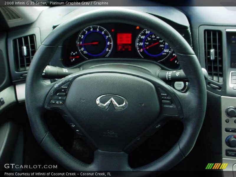 Platinum Graphite Gray / Graphite 2008 Infiniti G 35 Sedan