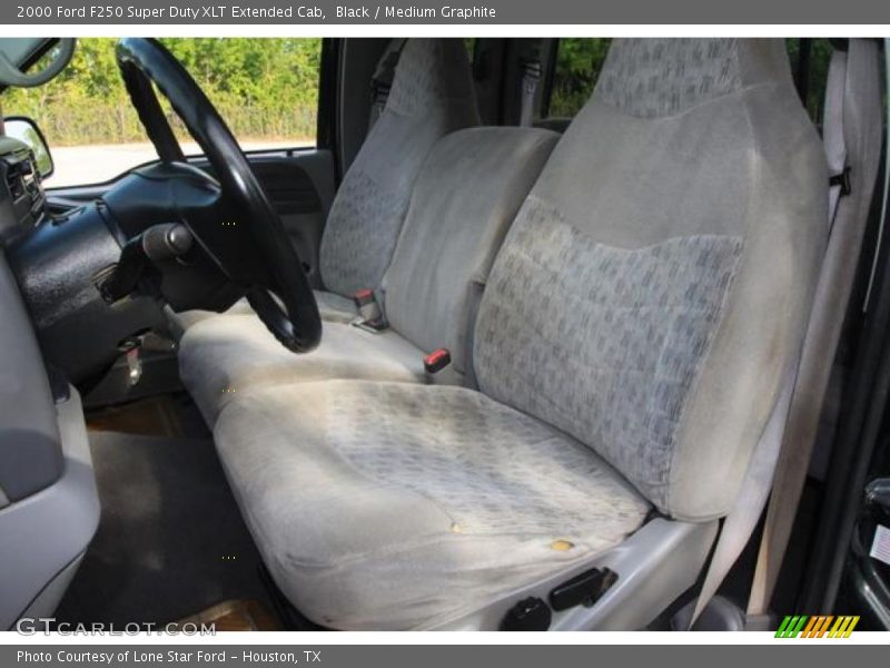 Black / Medium Graphite 2000 Ford F250 Super Duty XLT Extended Cab
