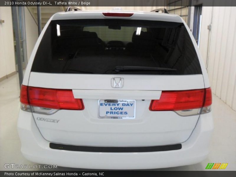 Taffeta White / Beige 2010 Honda Odyssey EX-L