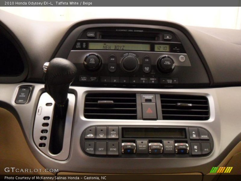 Taffeta White / Beige 2010 Honda Odyssey EX-L