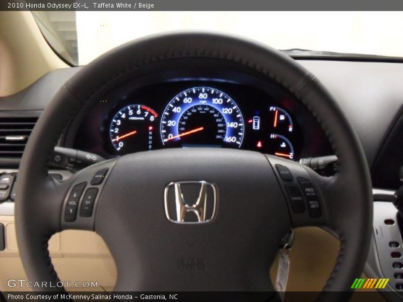 Taffeta White / Beige 2010 Honda Odyssey EX-L