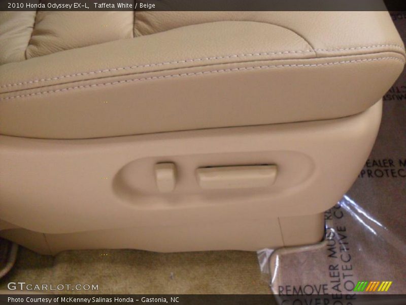 Taffeta White / Beige 2010 Honda Odyssey EX-L