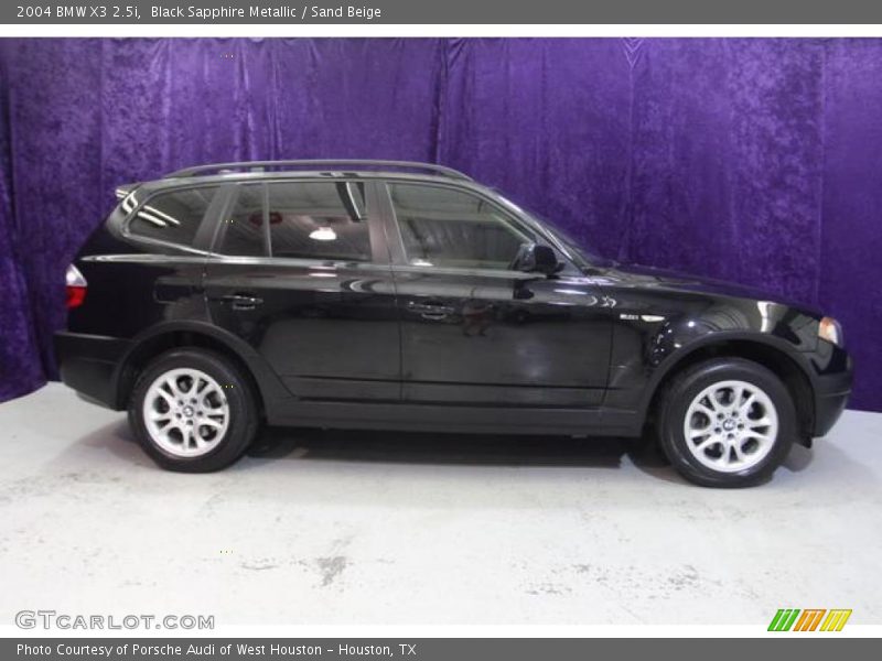 Black Sapphire Metallic / Sand Beige 2004 BMW X3 2.5i