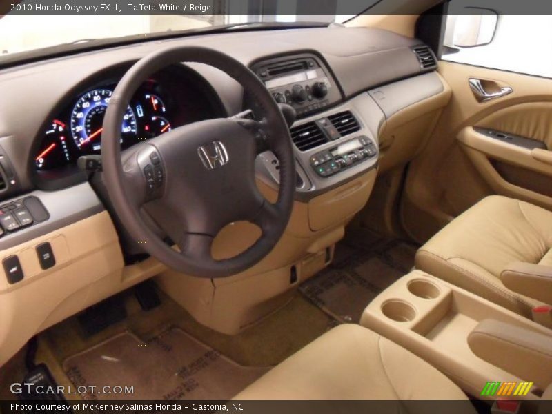Taffeta White / Beige 2010 Honda Odyssey EX-L