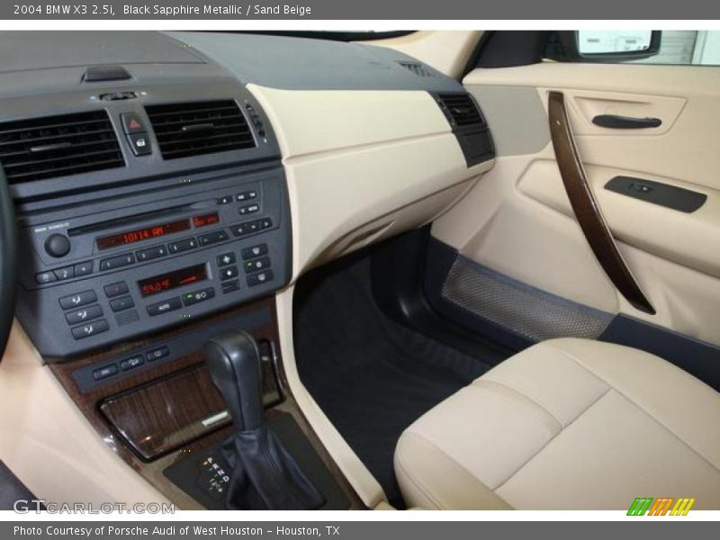 Black Sapphire Metallic / Sand Beige 2004 BMW X3 2.5i