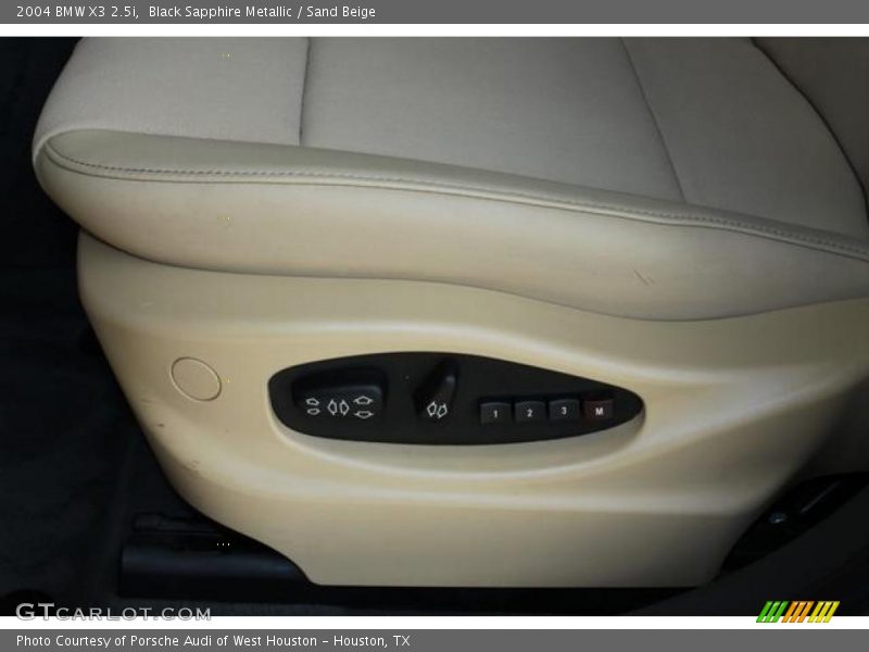 Black Sapphire Metallic / Sand Beige 2004 BMW X3 2.5i
