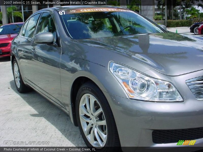 Platinum Graphite Metallic / Graphite Black 2007 Infiniti G 35 Sedan
