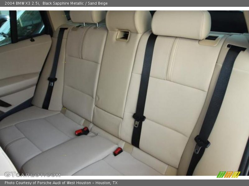 Black Sapphire Metallic / Sand Beige 2004 BMW X3 2.5i