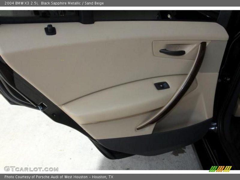 Black Sapphire Metallic / Sand Beige 2004 BMW X3 2.5i