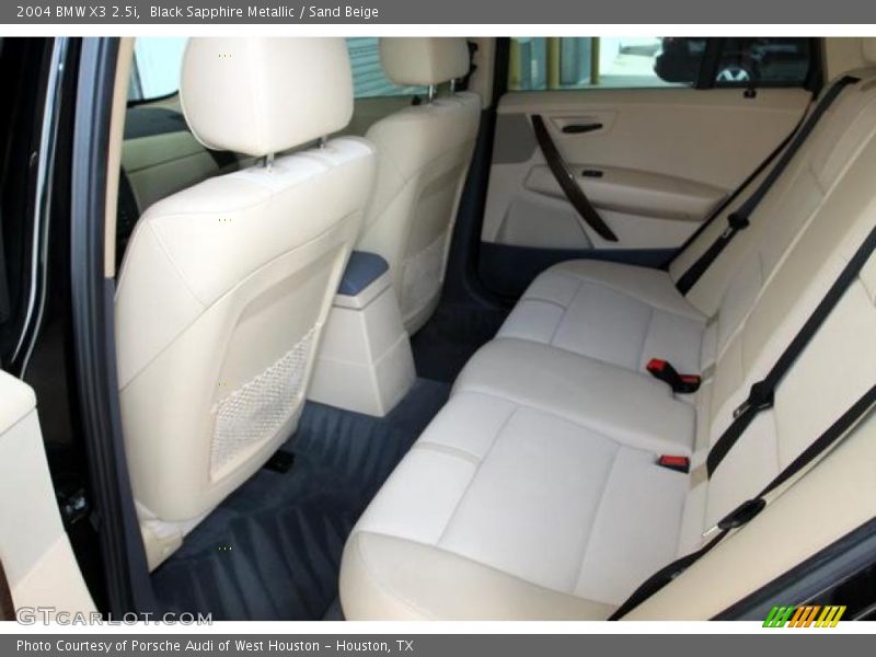 Black Sapphire Metallic / Sand Beige 2004 BMW X3 2.5i