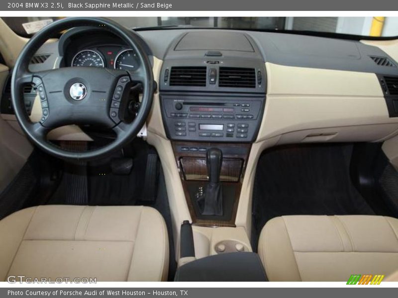 Black Sapphire Metallic / Sand Beige 2004 BMW X3 2.5i