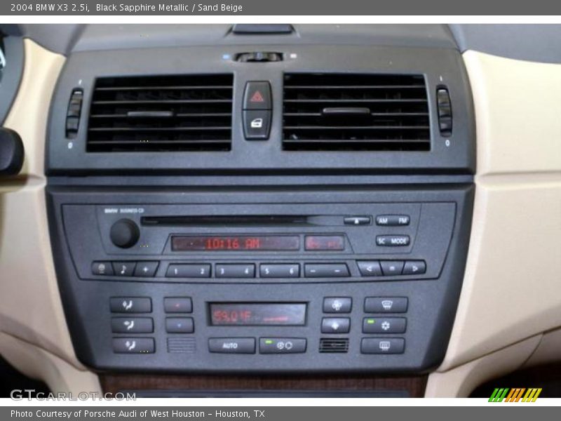 Black Sapphire Metallic / Sand Beige 2004 BMW X3 2.5i
