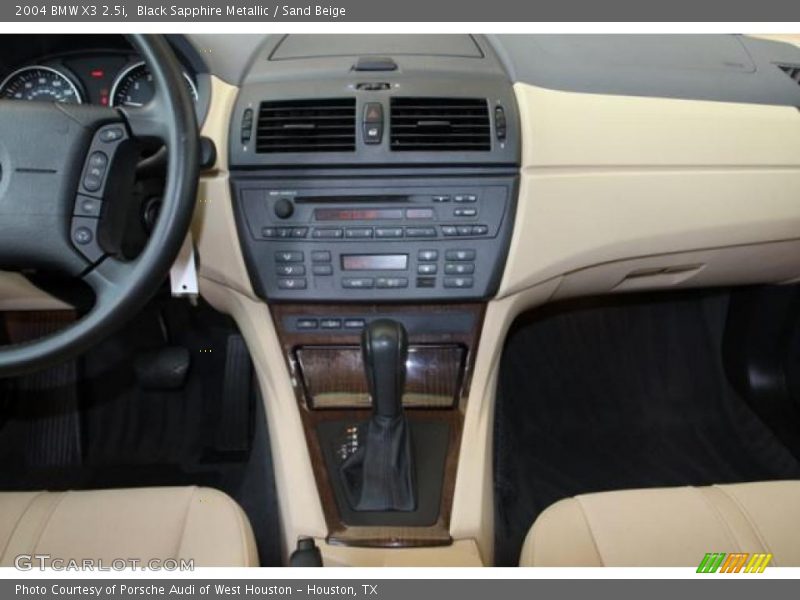 Black Sapphire Metallic / Sand Beige 2004 BMW X3 2.5i