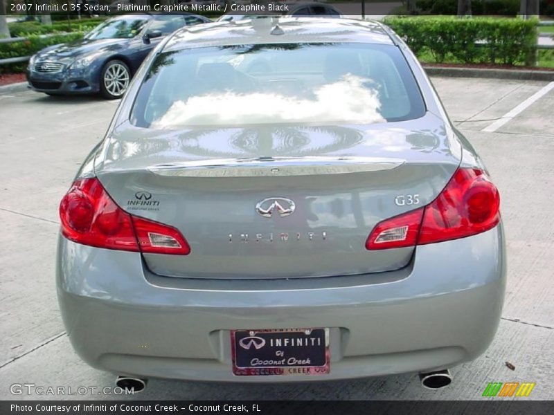 Platinum Graphite Metallic / Graphite Black 2007 Infiniti G 35 Sedan