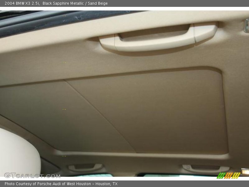 Black Sapphire Metallic / Sand Beige 2004 BMW X3 2.5i