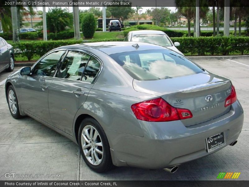 Platinum Graphite Metallic / Graphite Black 2007 Infiniti G 35 Sedan