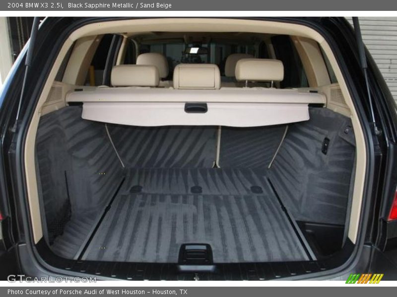 Black Sapphire Metallic / Sand Beige 2004 BMW X3 2.5i