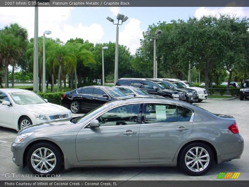 Platinum Graphite Metallic / Graphite Black 2007 Infiniti G 35 Sedan