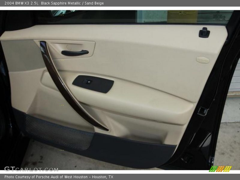 Black Sapphire Metallic / Sand Beige 2004 BMW X3 2.5i