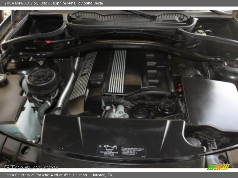 Black Sapphire Metallic / Sand Beige 2004 BMW X3 2.5i