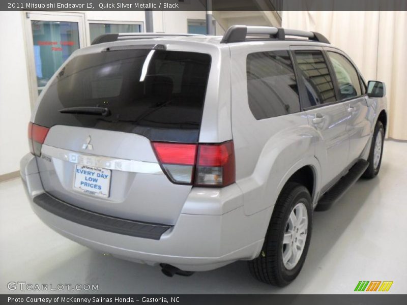 Quick Silver Metallic / Black 2011 Mitsubishi Endeavor LS