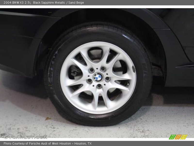 Black Sapphire Metallic / Sand Beige 2004 BMW X3 2.5i