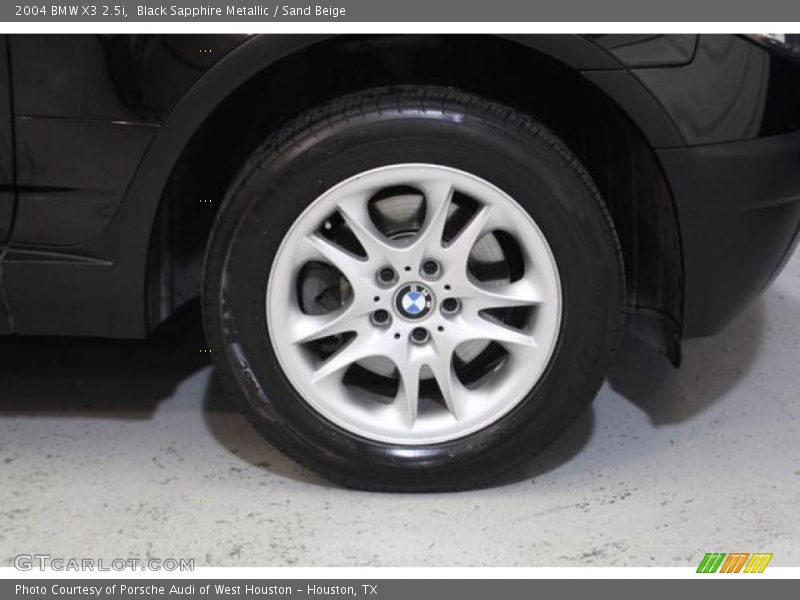 Black Sapphire Metallic / Sand Beige 2004 BMW X3 2.5i