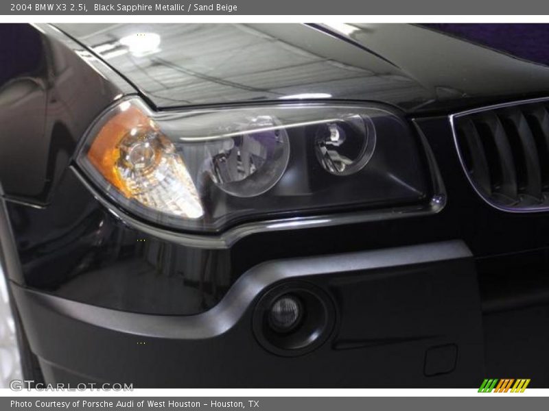 Black Sapphire Metallic / Sand Beige 2004 BMW X3 2.5i