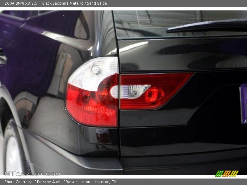 Black Sapphire Metallic / Sand Beige 2004 BMW X3 2.5i