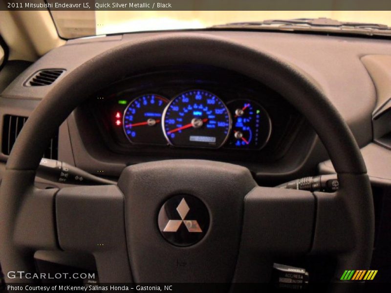 Quick Silver Metallic / Black 2011 Mitsubishi Endeavor LS