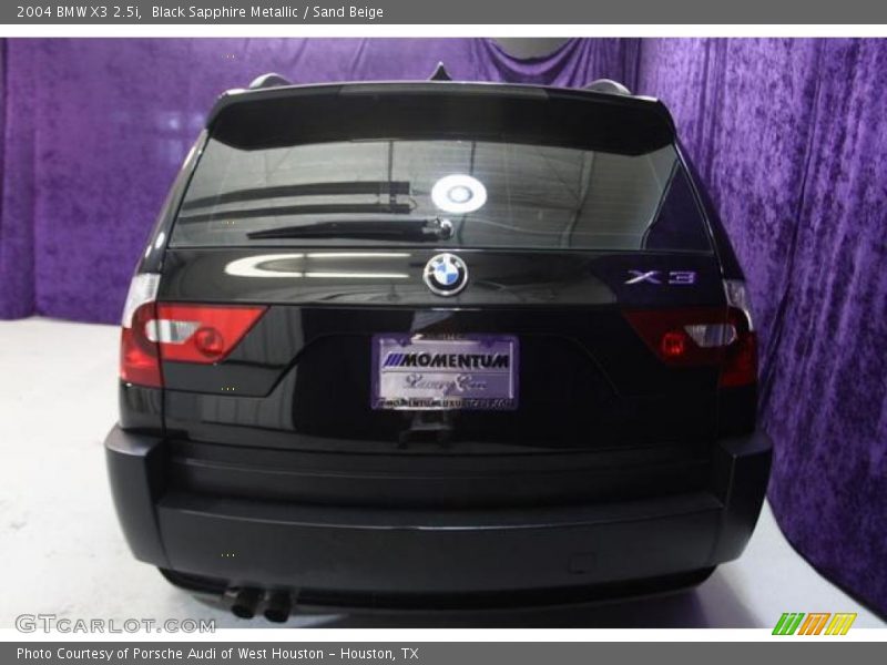 Black Sapphire Metallic / Sand Beige 2004 BMW X3 2.5i