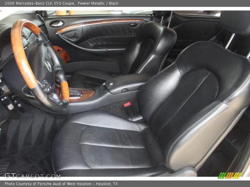 Pewter Metallic / Black 2006 Mercedes-Benz CLK 350 Coupe