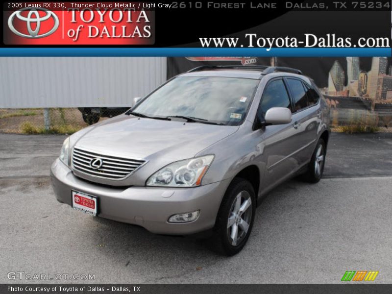 Thunder Cloud Metallic / Light Gray 2005 Lexus RX 330