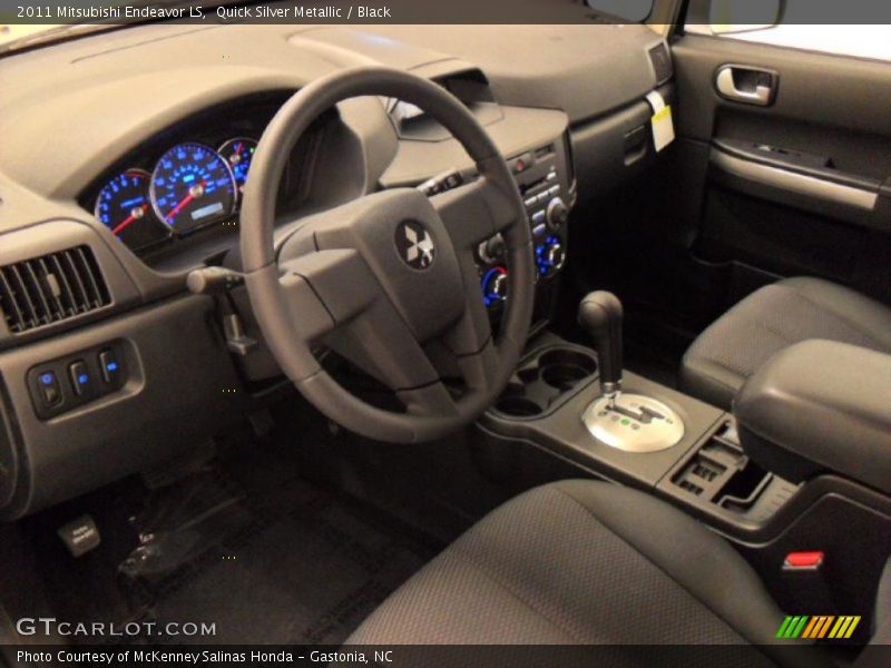 Quick Silver Metallic / Black 2011 Mitsubishi Endeavor LS