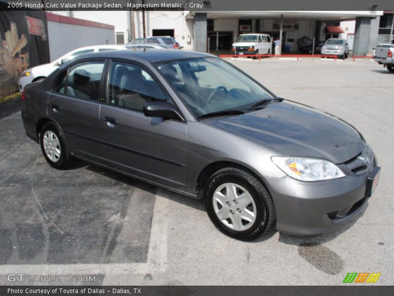 Magnesium Metallic / Gray 2005 Honda Civic Value Package Sedan