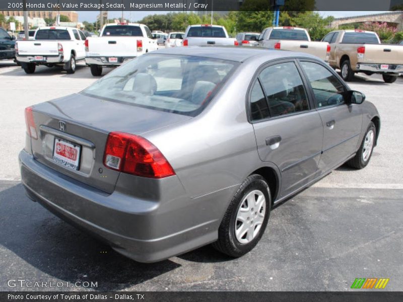 Magnesium Metallic / Gray 2005 Honda Civic Value Package Sedan
