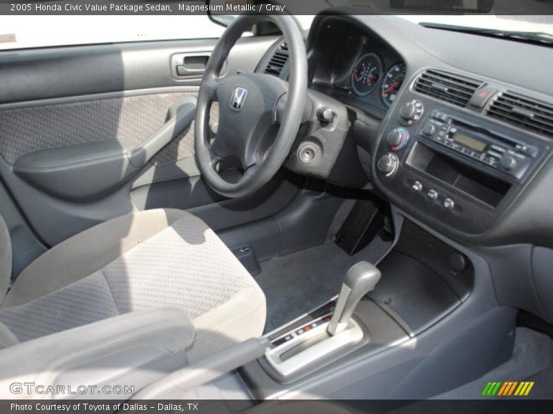 Magnesium Metallic / Gray 2005 Honda Civic Value Package Sedan