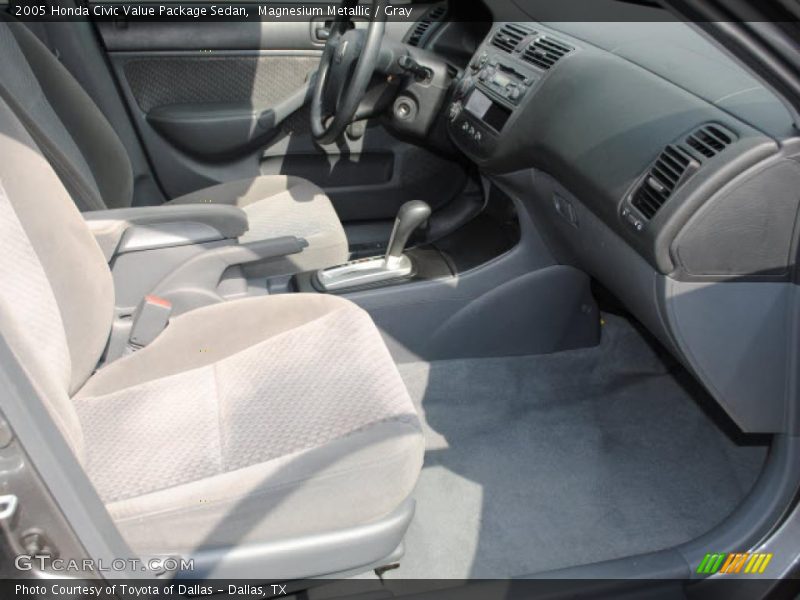 Magnesium Metallic / Gray 2005 Honda Civic Value Package Sedan