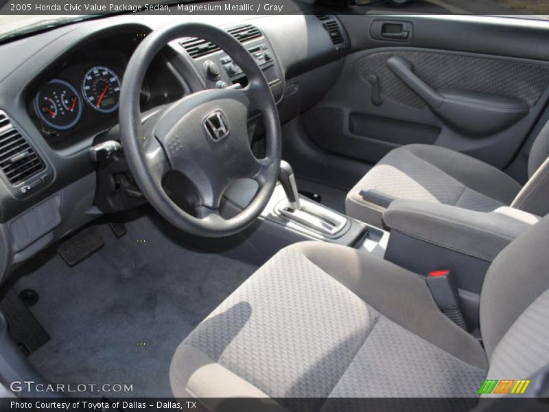 Magnesium Metallic / Gray 2005 Honda Civic Value Package Sedan