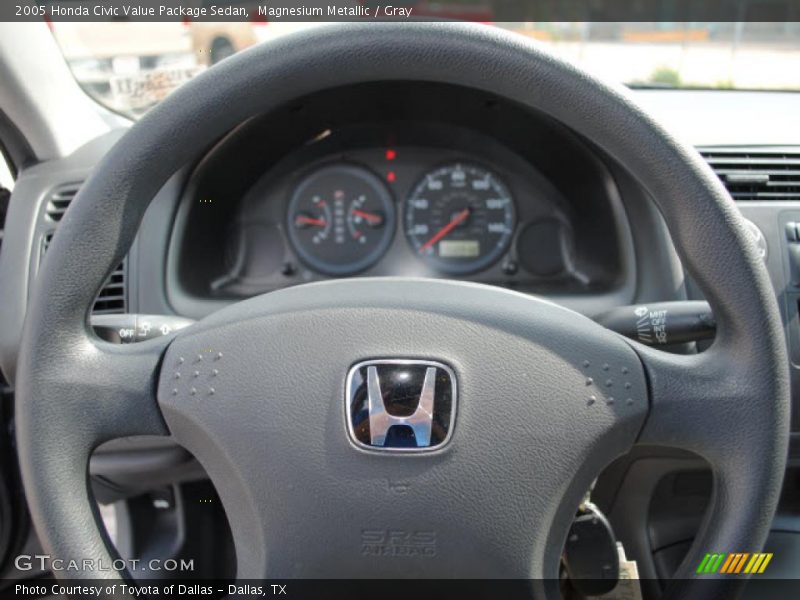 Magnesium Metallic / Gray 2005 Honda Civic Value Package Sedan