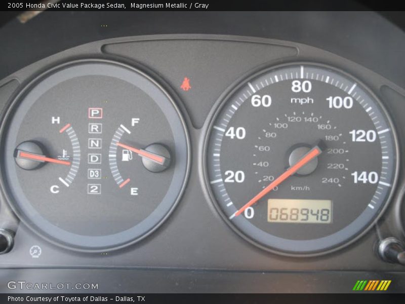 Magnesium Metallic / Gray 2005 Honda Civic Value Package Sedan