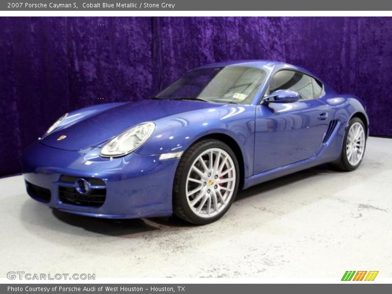 Cobalt Blue Metallic / Stone Grey 2007 Porsche Cayman S
