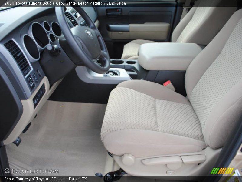 Sandy Beach Metallic / Sand Beige 2010 Toyota Tundra Double Cab