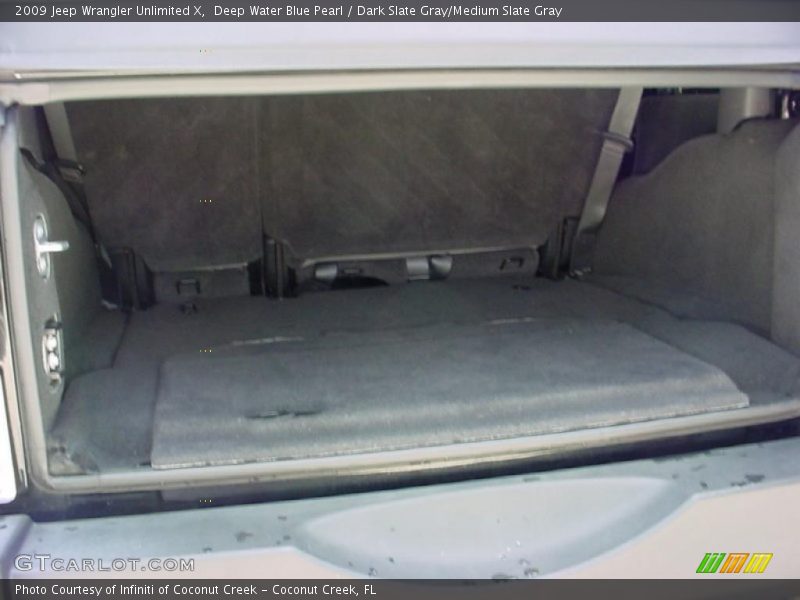 Deep Water Blue Pearl / Dark Slate Gray/Medium Slate Gray 2009 Jeep Wrangler Unlimited X