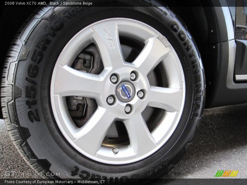 Black / Sandstone Beige 2008 Volvo XC70 AWD