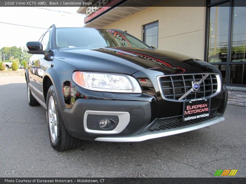 Black / Sandstone Beige 2008 Volvo XC70 AWD