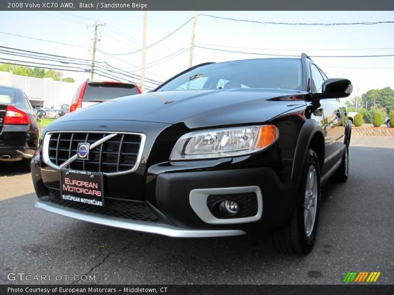 Black / Sandstone Beige 2008 Volvo XC70 AWD